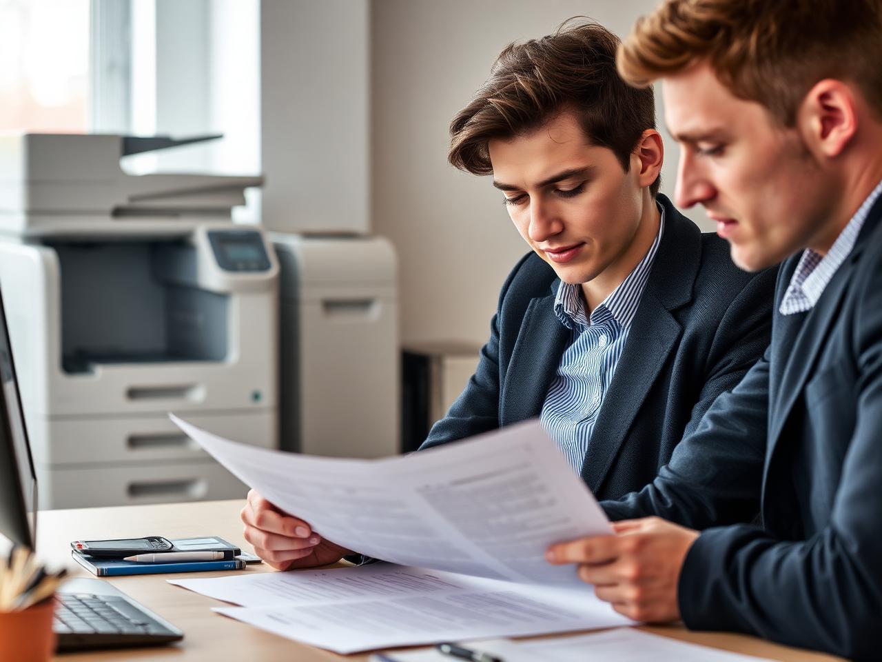 Photocopier leasing conversation in a Maidstone SME