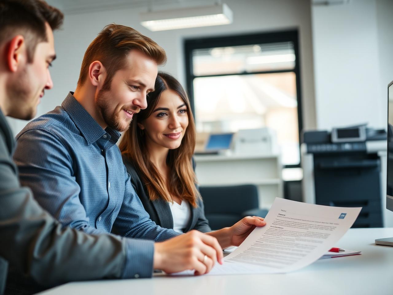 Photocopier leasing conversation in a Greenwich SME