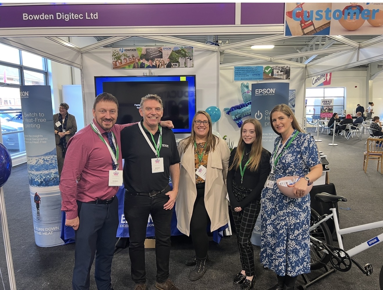 The Bowden Digitec team at an Epson partner event
