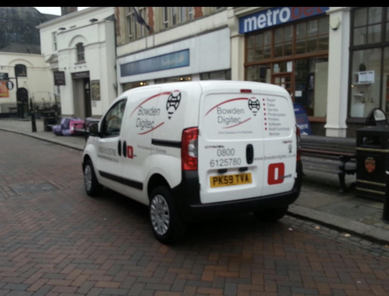 The original Bowden Digitec van on Rochester High Street, 2012